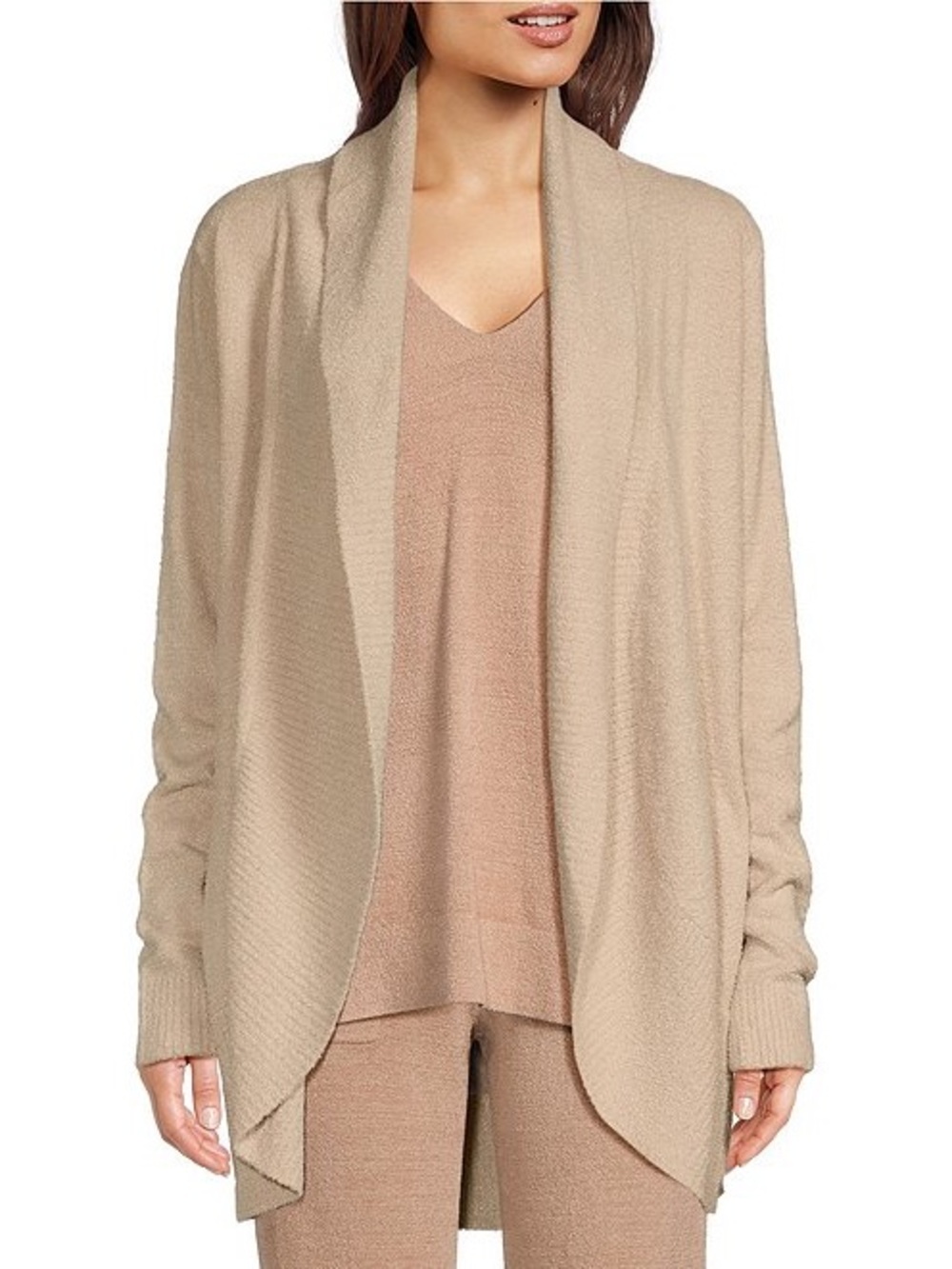 Barefoot Dreams CozyChic Lite Knit Open-Front Cardigan